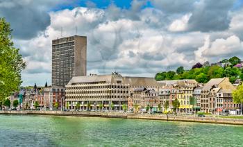 View of Liege, a city on the banks of the Meuse river in Belgium, Europe