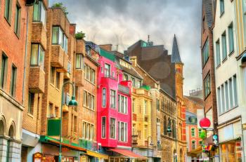Buildings in the old town of Aachen - Germany, North Rhine-Westphalia