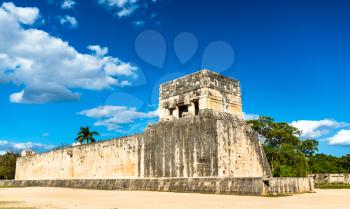 Mesoamerican Ballcourt at Chichen Itza. UNESCO world heritage in Yucatan, Mexico