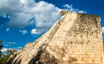 Mesoamerican Ballcourt at Chichen Itza. UNESCO world heritage in Yucatan, Mexico