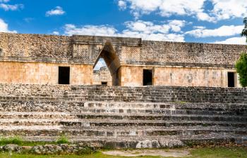 Uxmal, an ancient Maya city of the classical period. UNESCO world heritage in Mexico