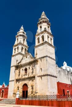 The Cathedral of Our Lady of the Immaculate Conception in Campeche City, Mexico