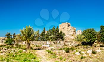 A Crusader castle in Byblos. UNESCO world heritage in Lebanon