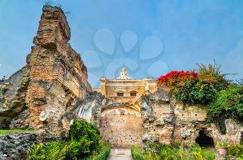 Ruins of San Francisco Convent in Antigua Guatemala, Central America