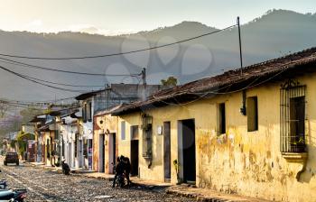 Traditional houses in Antigua Guatemala, Central America