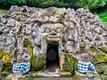 Goa Gajah or Elephant Cave, UNESCO world heritage in Bali, Indonesia