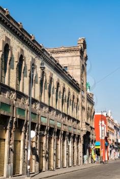 Traditional buildings in Puebla, UNESCO world heritage in Mexico