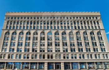 Ellicott Square Building, a historic office complex, completed in 1896. Buffalo - New York, USA