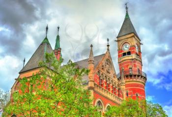 New York City, United States - May 6, 2017: Jefferson Market Library, a public library in New York
