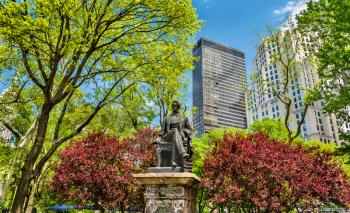 William Seward Statue at Madison Square Park in Manhattan - New York City, United States