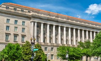 The Internal Revenue Service Building in Washington DC, USA
