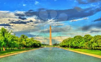 Washington Monument on the National Mall in Washington, DC. United States