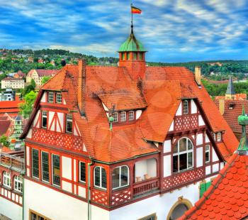 Typical houses in the old town of Tubingen - Baden Wurttemberg, Germany