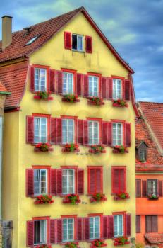 Typical houses in the old town of Tubingen - Baden Wurttemberg, Germany