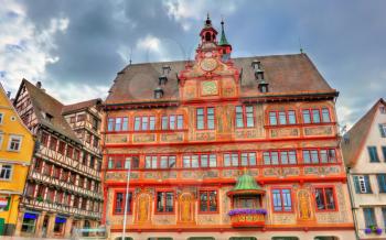Rathaus, the town hall of Tubingen in Baden-Wurttemberg - Germany