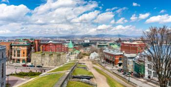 Old fortifications of Quebec City in Canada