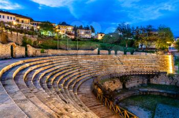 The Ancient theatre of Ohrid of the Hellenistic period in North Macedonia