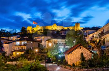 The fortress of Tsar Samuel in the old town of Ohrid in North Macedonia