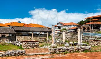 Plaoshnik archaeological site in Ohrid, North Macedonia