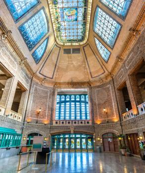 Interior of Gare du Palais, the historical Train Station in Quebec City - Canada