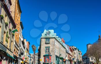 Buildings in the old town of Quebec City - Canada