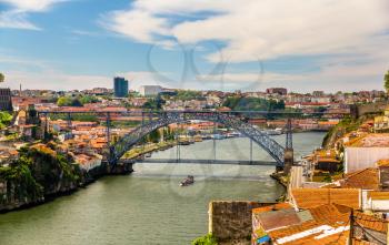 View of Porto with the Dom Luis Bridge - Portugal