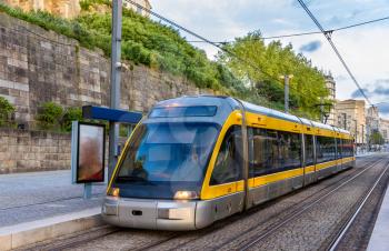 Tram of the Porto Metro system - Portugal