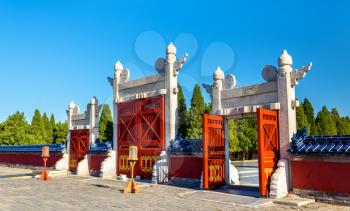 Gates at the Temple of Heaven in Beijing, China