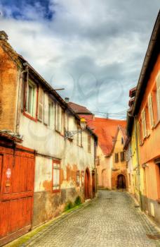 Traditional Alsatian houses in Molsheim - Bas-Rhin, France