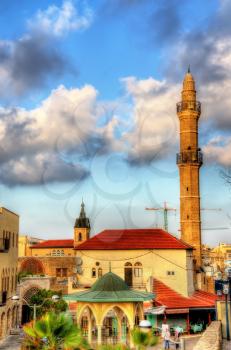 View of the Mahmoudiya Mosque in the old town of Tel Aviv-Jaffa - Israel
