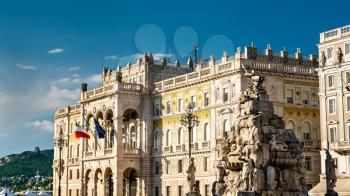 View of the Governmental Palace in Trieste, Italy