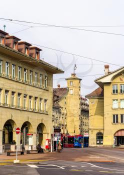 Buildings on Casinoplatz square in Bern - Switzerland