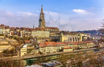 View of Bern with its Munster - Switzerland