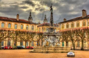 Place d'Alliance with the fountain - Nancy, France