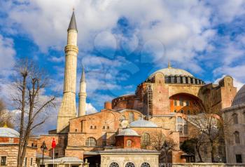 View of Hagia Sophia (Holy Wisdom) - Istanbul, Turkey