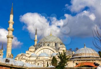 View of the Suleymaniye Mosque in Istanbul, Turkey