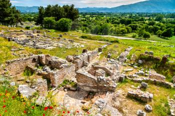 Ruins of the ancient city of Philippi. UNESCO world heritage in Macedonia, Greece