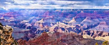 Panorama of Grand Canyon from Yaki point. Arizona, United States