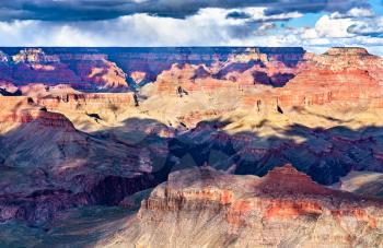 Landscape of the Grand Canyon in Arizona. UNESCO world heritage in the USA
