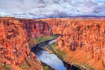 View of the Colorado River in Glen Canyon - Arizona, the United States