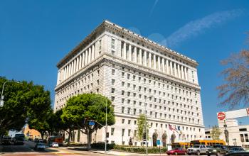 Hall of Justice in Los Angeles City, California