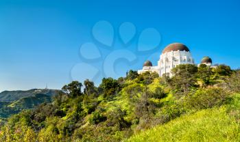 The Griffith Observatory on Mount Hollywood in Los Angeles - California, United States