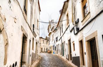 Street in the old town of Estremoz in Alentejo, Portugal