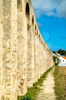 Aqueduct of Obidos in the Leiria District of Portugal
