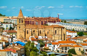 View of Santiago Church in Caceres - Extremadura, Spain