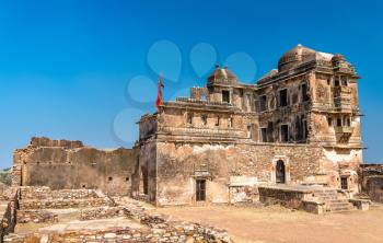 Ruins of Gora Badal Palace at Chittorgarh Fort - Rajasthan State of India