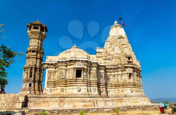 Digambara Jain Temple at Chittorgarh Fort. UNESCO world heritage site in Rajastan State of India