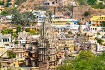 Temples in Amer town near Jaipur, Rajasthan State of India