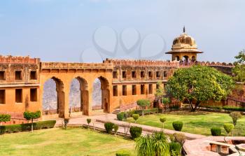 Charbagh Garden of Jaigarh Fort in Amer - Jaipur, Rajasthan State of India