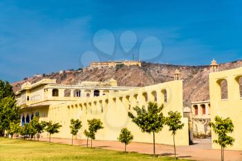 Badal Mahal Palace and Nahargarh Fort in Jaipur - Rajasthan State of India